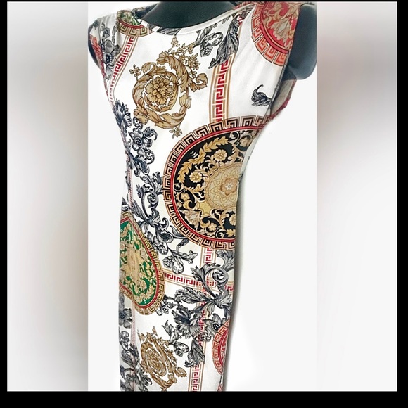 Multicolor Patterned Dress - Picture 6 of 6